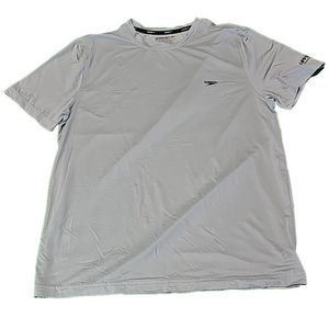SPEEDO TurboDri UPF 50+ Mens Small Gray Swim T-Shirt EUC Excellent Condition